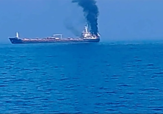 ship attacked